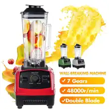 3500W 220V blender professional Heavy Duty Commercial mixer juicer 6Speed & blades Grinder ice smoothies coffee Maker BPA Free