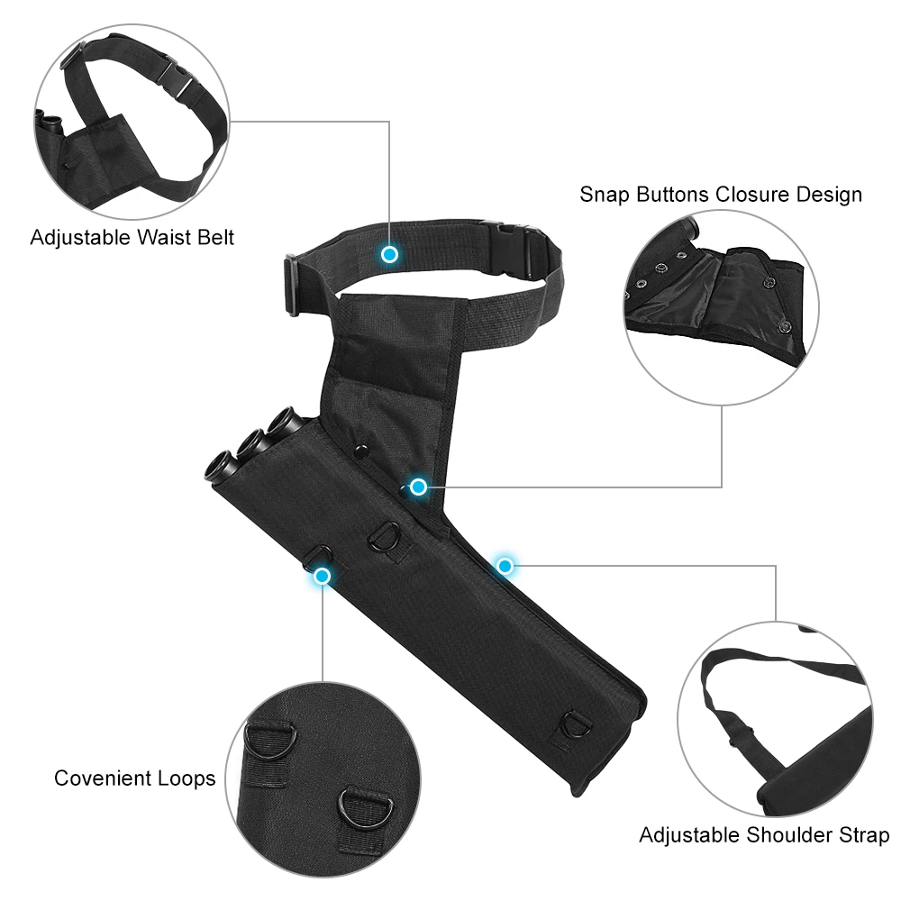 Колчан для стрельбы из лука 3 трубки колчан стрел спины или талии | Спорт и