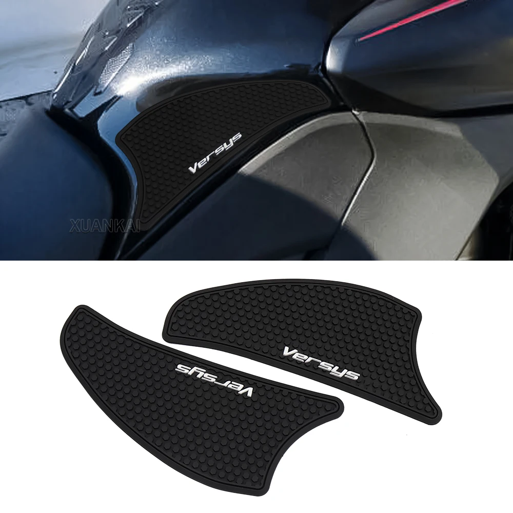 

Fit For Kawasaki For Versys 1000 2016 - 2021 Tank Pad Motorcycle accessories Traction Side Pad Gas Fuel Knee Grip Sticker Decal