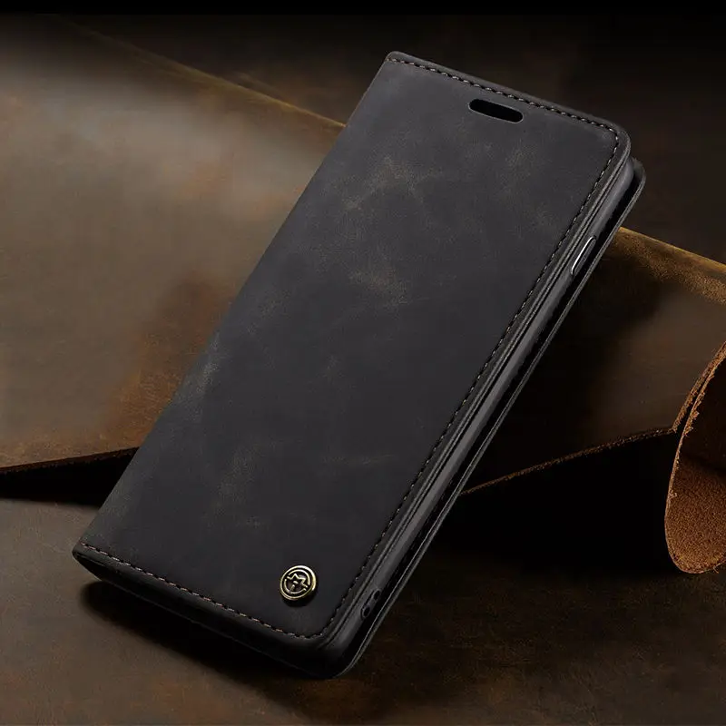 Роскошный Матовый чехол из искусственной кожи для iphone 7 флип бумажник телефона 8