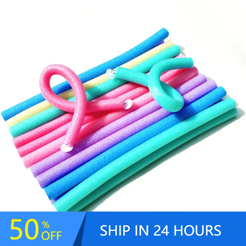 10pcs Sponge Hair Curler Makers Twist Curls Tool DIY Styling Hair Rollers 20#824 - Hair Care Products