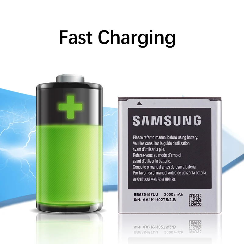 Оригинальная батарея для samsung Galaxy Win i8520 i8530 i8550 i8552 i8558 i869 E500 батарея EB585157LU 2000 мАч полная емкость