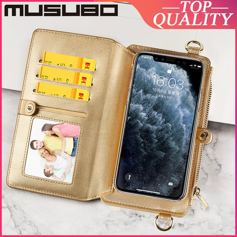 Чехол Musubo из натуральной кожи для iPhone 11 Pro Max XS XR 6S Plus 7 8 роскошные чехлы с