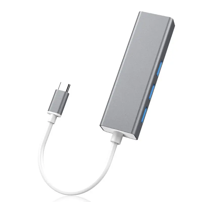 Тип C к USB 3,0 концентратор RJ45 Ethernet Lan Сетевой адаптер для MacBook Pro ноутбуков D08A