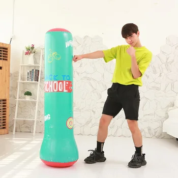 

2020 new Inflatable Boxing Sandbag Free-Standing Boxing Punching Bag Fitness Exercising Release Stress Toy For Adult Children