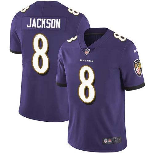 MEN Новинка года. Высококачественная Белая футболка Baltimore Lamar Jackson Ravens - Цвет: MEN