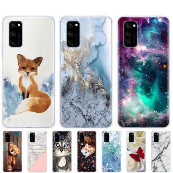 Перейти на Алиэкспресс и купить Чехол для honor View 30 V30 чехол TPU Funda Мягкий силиконовый чехол для huawei honor View 30 PRO V30 pro Бампер couqe полный защитный