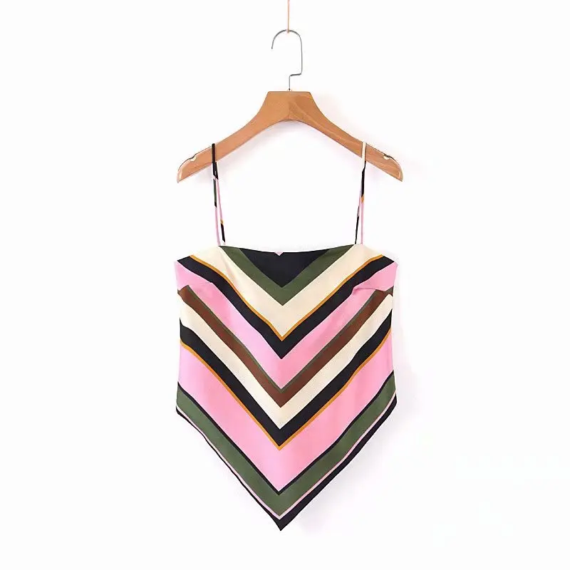 2019 new women vintage position geometric print casual sling blouse ladies spaghetti strap shirts back bowknot retro tops LS4076 2019 new women vintage position geometric print casual sling blouse ladies spaghetti strap shirts back bowknot retro tops LS4076