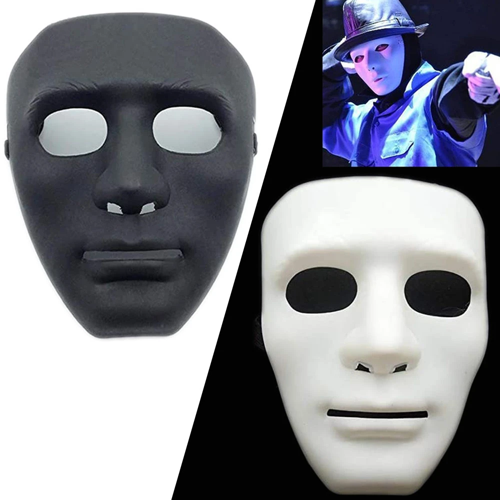 For Hip Hop Dance/Opera Plain Mask Costume Party Dance Crew Full Face Plastic