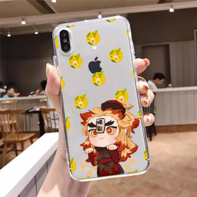 Kamado Nezuko Kimetsu No Yaiba Demon Slayer Phone Case Transparent For iphone se 6 6s 7 8 11 12 13 plus mini x xs xr pro max a5