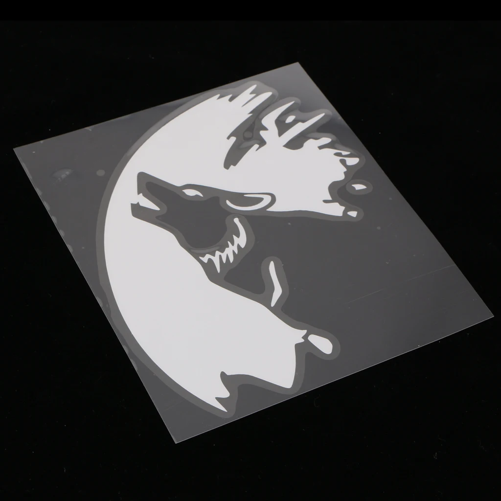 Wolf Howling Car Decal Window Sticker Wild Animal - Die Cut Decal Bumper Sticker For Windows, Cars, Trucks, Laptops, Etc.