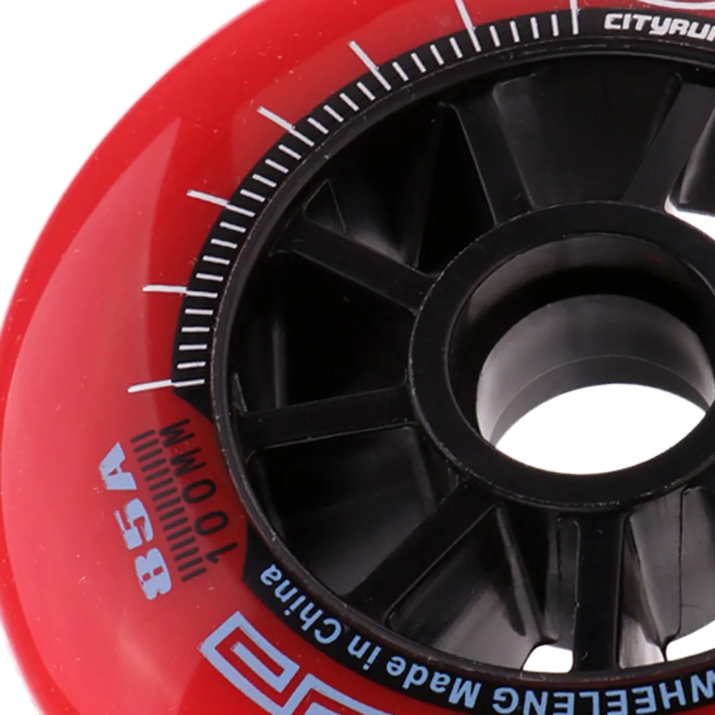 1 pcs Inline Roller Skate Wheel Replacement Skating Accessory Durable High Elastic Wear-resistant Sports Equipment 90/100/110mm