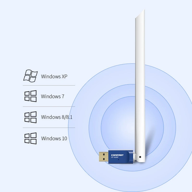 HOT-COMFAST WU826F Бесплатный драйвер беспроводной адаптер 300 м USB Антенна WiFi приемник беспроводной адаптер для Windows XP/7/8/8,1