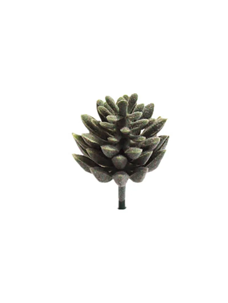 flocking green mini 1 шт. Искусственные суккуленты микро-пейзаж моделирование Декор пластиковые цветочные композиции дома DIY Аксессуары - Цвет: flocking green mini