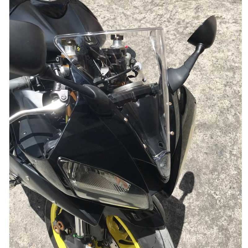 Ветер экран для 2006 2007 Yamaha YZF-R6 YZF R6 600 06 07 ветер экран дефлекторы лобовое стекло синий черный дым иридий