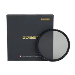 Zomei Ultra Slim ABS Регулируемый набор УФ-фильтров с нейтральной плотностью переменный нейтральный фильтр выцветания Управление фильтр для Canon sony