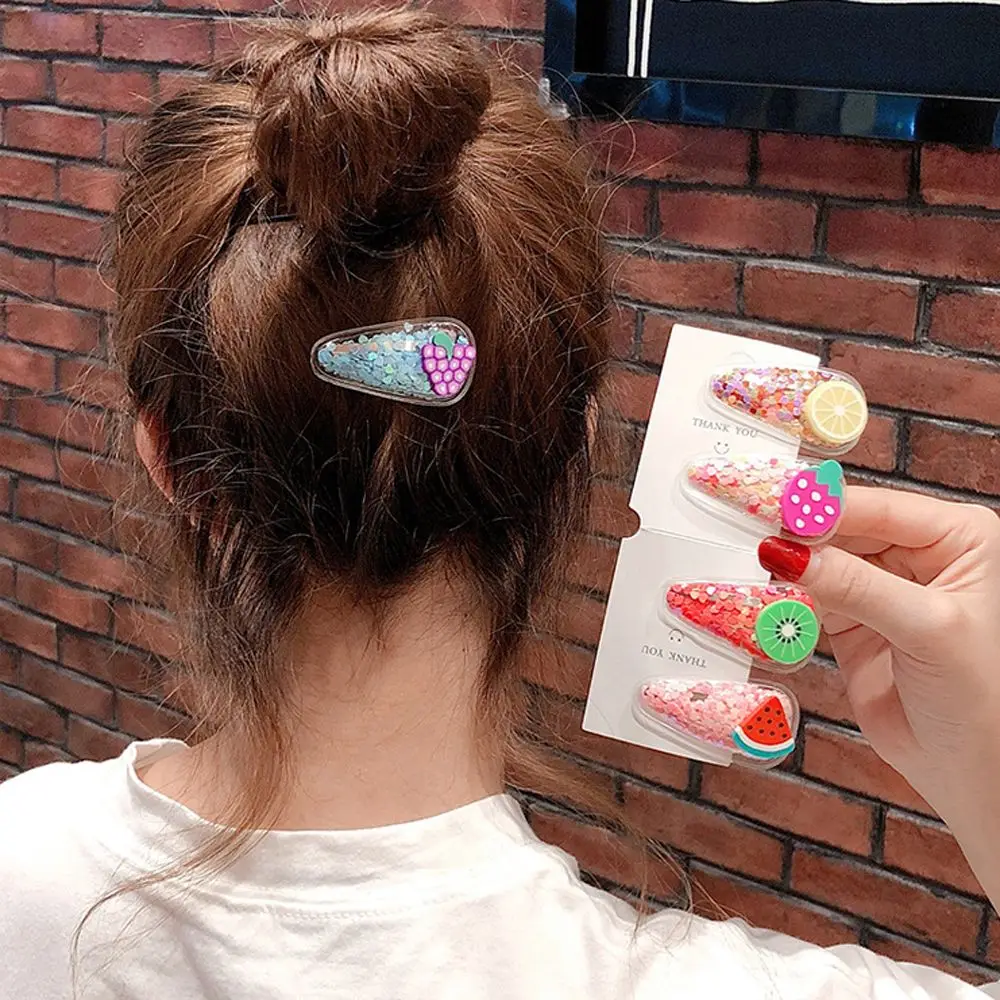 

Kids Hairpin Headdress Kids BB Hairpins Hair Clips Baby Girls Hair Accessories Fruit Hairgrips Sequin Twinkle Barrettes Headwear