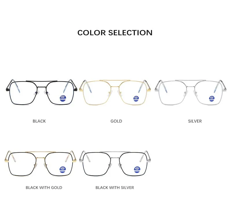 Изысканные анти-синие блокирующие легкие очки с бесцветными линзами очки золотые черные очки с квадратной оправой женские мужские компьютерные очки