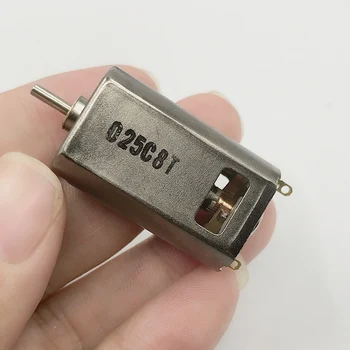 

Mini 180 Carbon Brush DC Motor 6V 7.4V 9.6V 30500RPM High Speed Strong Magnetic Front ball bearing RC Motor