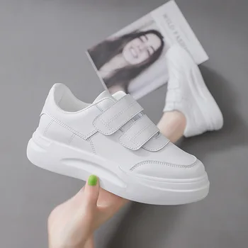 

Women's sports shoes 2019 autumn students fashion white running shoes women's wild thick-soled breathable sports shoes ZQ-12