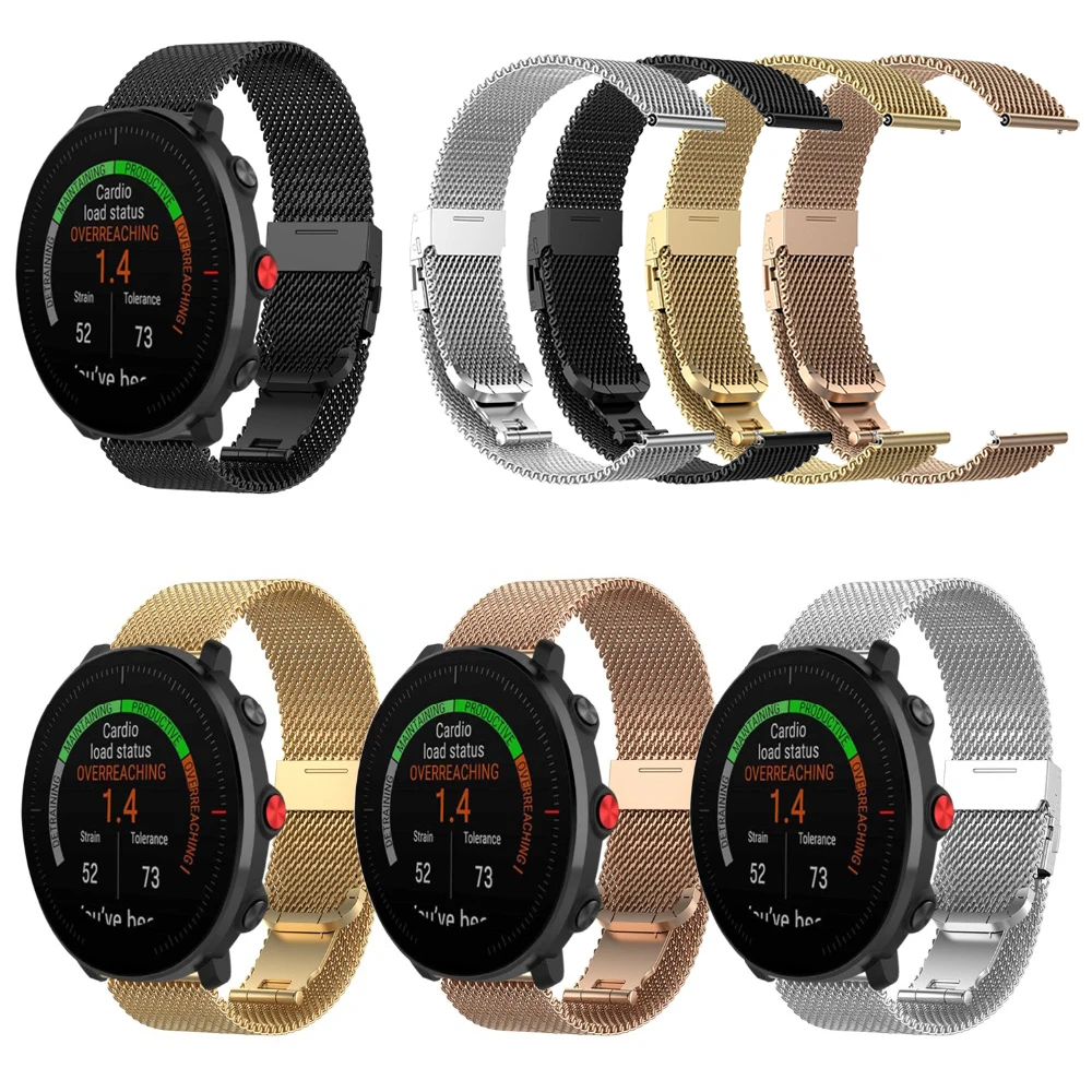 

Metal Milanese Band for POLAR Vantage M Wrist Strap for POLAR IGNITE Smartwatch stainless steel Bracelet Watchband 4 Colors