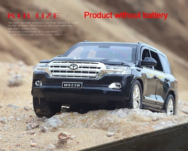1/24 литая под давлением модель автомобиля из сплава Land Cruiser SUV Lexus LX570 внедорожные транспортные средства со звуком светильник функция оттягивания игрушка для мальчика подарок