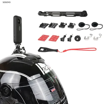 

Motorcycle Helmet Base Bracket Riding Extension Rod Mounting adapter Kit For insta360 One X Action sport camera Accessories