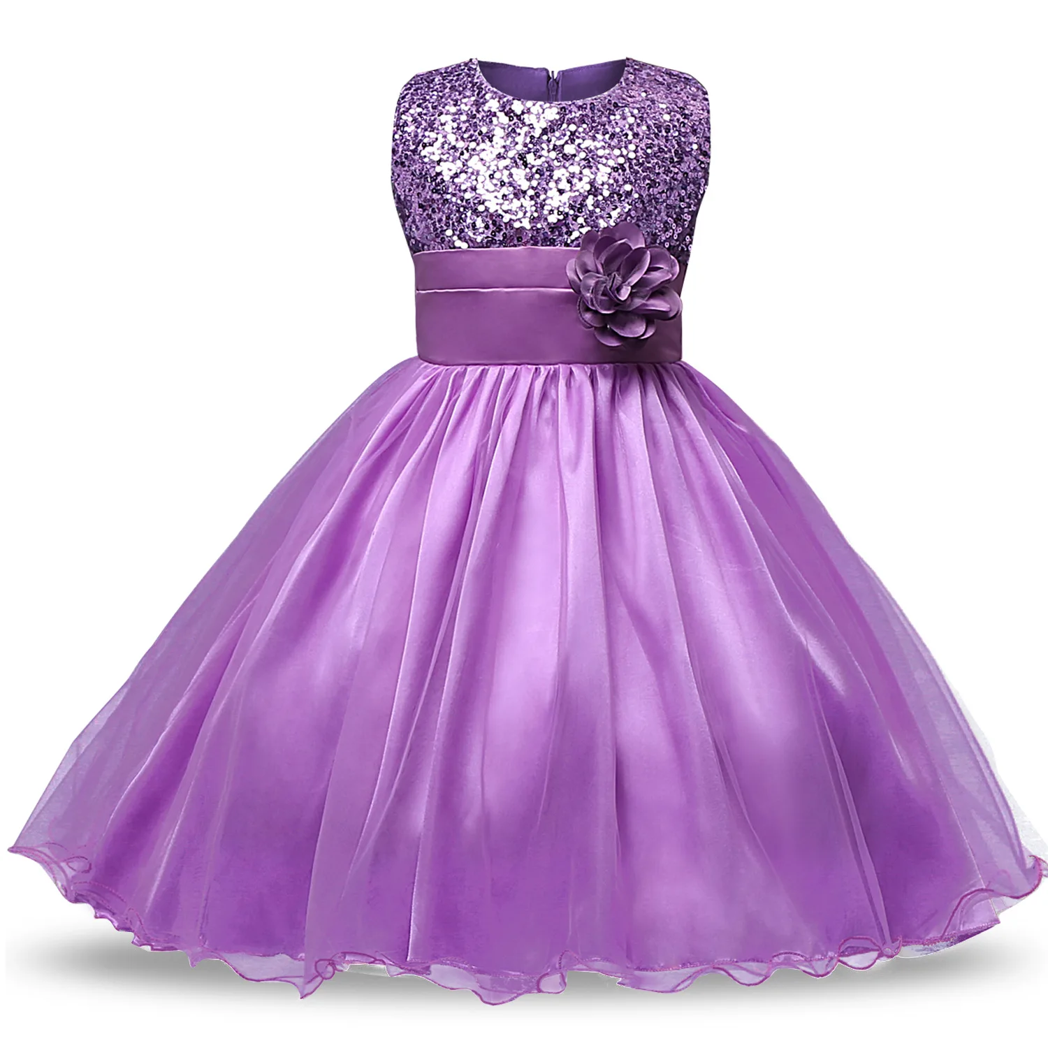 Фиолетовое платье; кружевное вечернее платье на свадьбу; платье-пачка принцессы; детская одежда с цветочным узором для девочек; детская праздничная одежда для девочек - Цвет: Style 14
