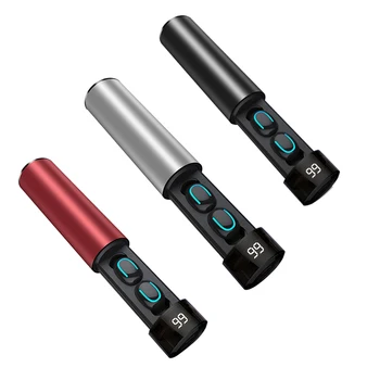 

Q67 5.0 Bluetooth Headphone Pull-Out Double Microphone Handsfree Wireless Headphones Waterproof Sports Headphones Digital Displa