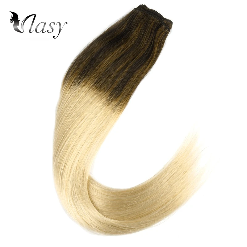 Vlay 22 ''пряди человеческих волос новейший Balayage Color Toffee & Cream Remy Hair Weft двойные
