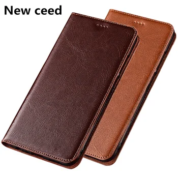 

Business Style Genuine Leather Phone Case With Card Slot Holder For Sony Xperia XA1 Plus/Sony Xperia XA1 Phone Bag Stand Coque