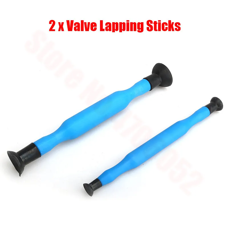 2Pcs Double Ended Valve Grinder Grinding Stick Hand Lapping Tool With Sucker Cups Kit Set Auto Repair |