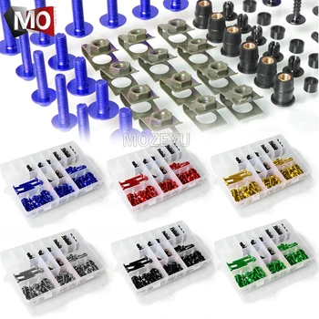 

For SUZUKI GSX 1400 250R 1300BK 400 400F IMPULSE 600F 650F Katana Motorcycle Fairing Spring Screws Bolts Kit Fastener Clips