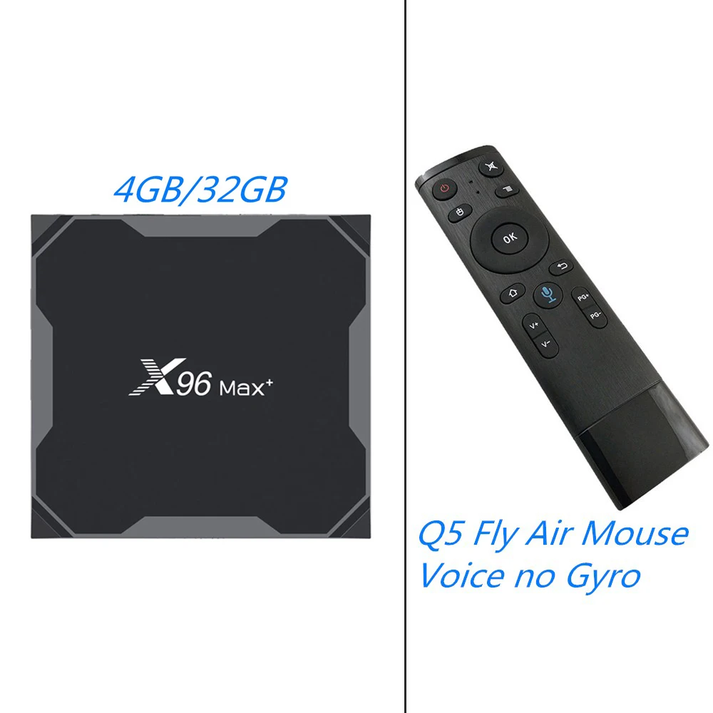 MAAT Amlogic S905X3 Смарт Android 9,0 ТВ коробка X96Max+ 4 Гб оперативной памяти, 32 Гб встроенной памяти, 4 ядра 8K двухъядерный процессор Wi-Fi Youtube H.265 HDR Декодер каналов кабельного телевидения X96 Max Plus - Цвет: 4GB 32GB Add Q5