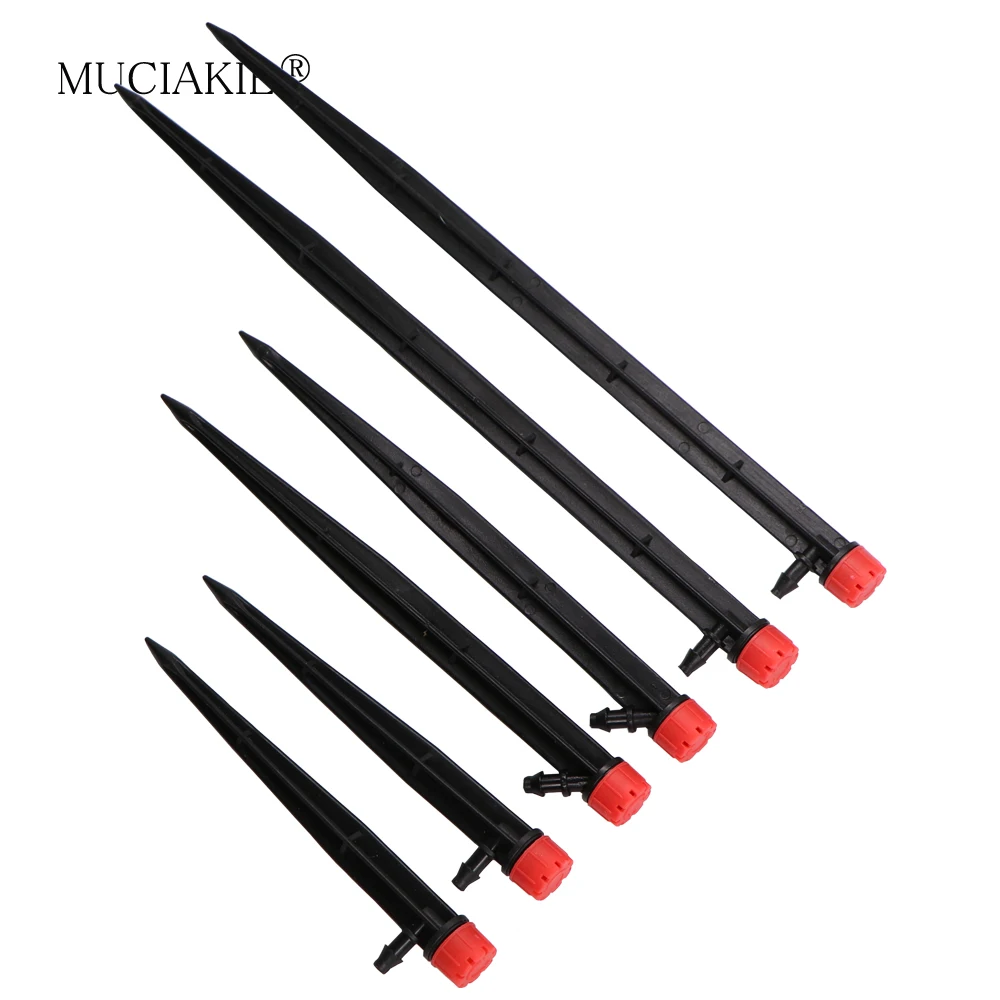 MUCIAKIE Garden Watering Drip Irrigation Sprinkler Adjustable 360 Degree Drippers Inserting Ground Fit 4/7mm Hose Greenhousse