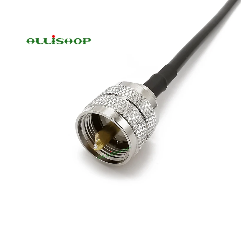 Цифровой PL259-PL-259-male-UHF PL-259 штекер N штекер разъемы на LMR195 коаксиальный кабель Перемычка радиочастотный коаксиальный кабель