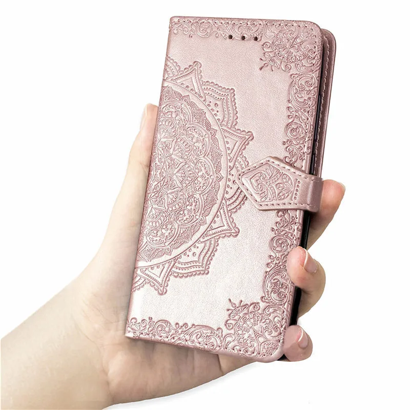3D цветок кожаный чехол для samsung Galaxy A50 A30 A40 A10 S10 S9 S8 S7 J2 Core J3 J5 J7 J1 A6 A7 J6 J4 плюс крышка