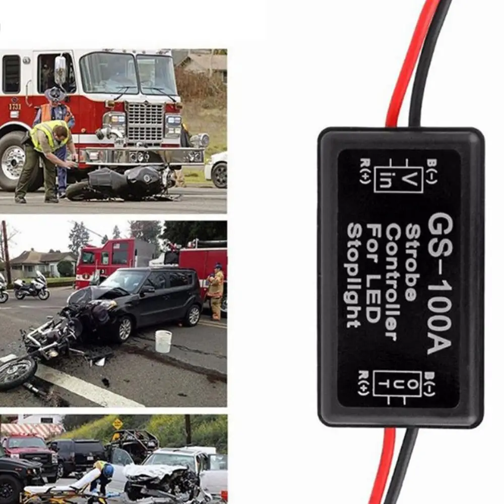6-30V Automobile And Motorcycle Led Brake Stop Taillight Flash Module Control Box For Car High Installation Gap Light