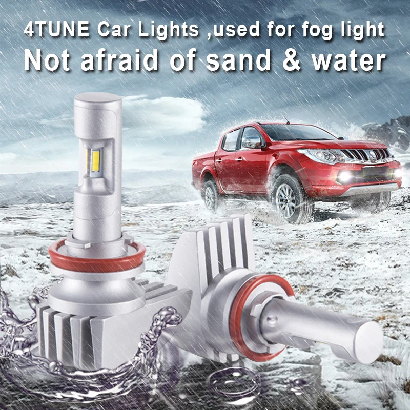 

4TUNE Car Lights H7 16000LM H11 LED Lamp Car Headlight Bulbs H4 H1 H3 H8 H9 9005 9006 HB3 HB4 9012 H13 9007 Turbo LED Bulbs 12V