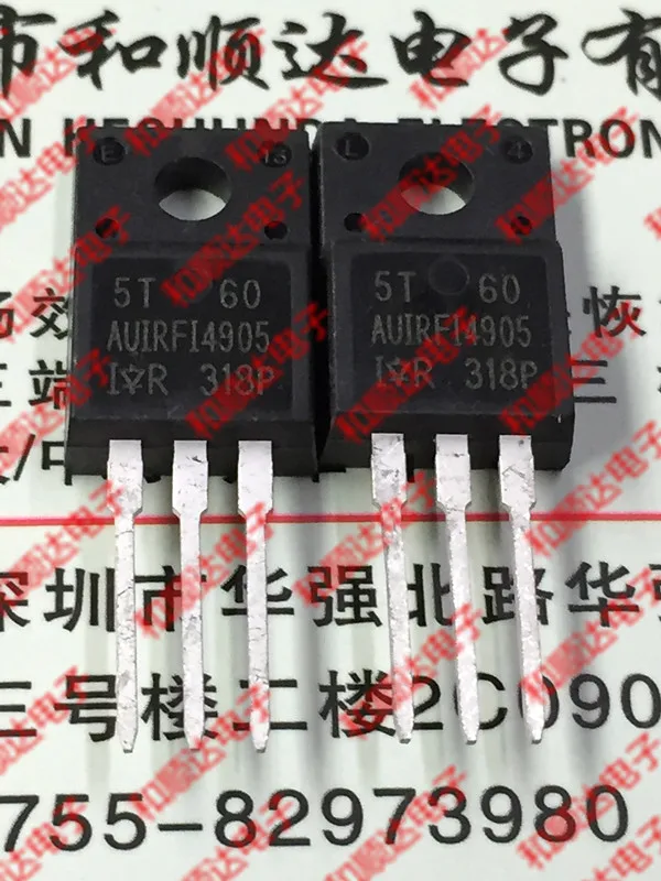 5 шт./AUIRFI4905 TO-220F 55В 74A TO220F