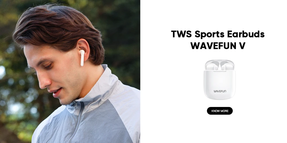 Gadgetoo Wavefun Flex U Dual Dynamic Speaker Wireless Neckband Bluetooth Earphones