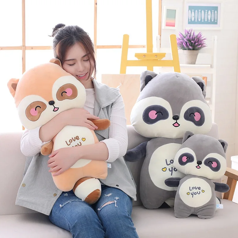 

Hot Selling down Cotton Raccoon Plush Toy Doll-Processing Customizable Logo