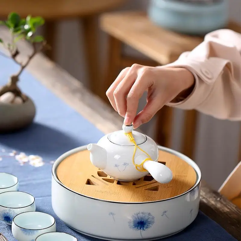 Chinese Travel Kung Fu Tea Set Ceramic Portable Tea Cups Porcelain Teapot Set Teaware Sets Drinkwar