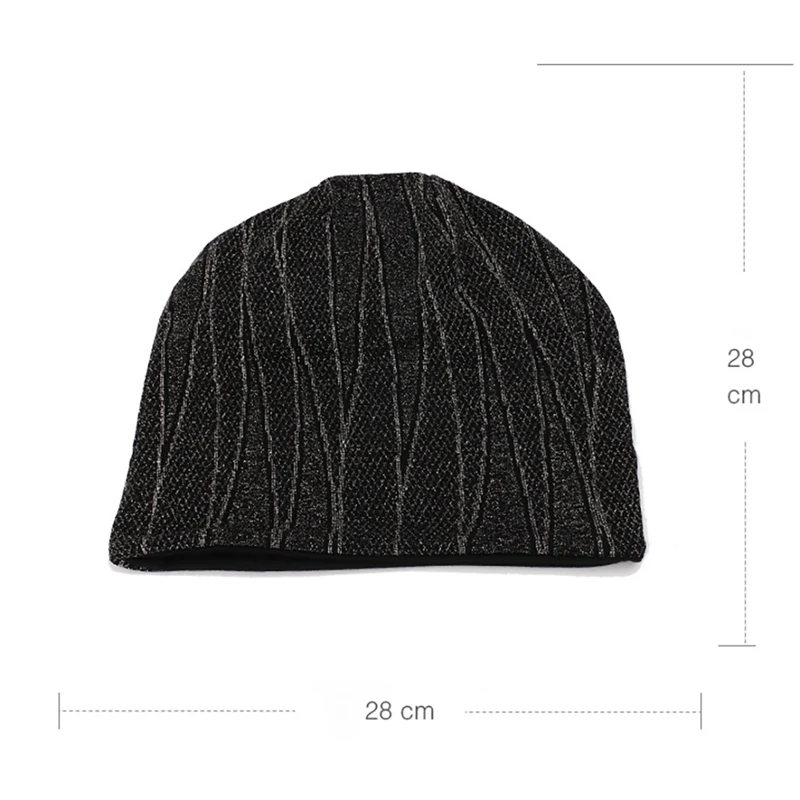 Beanie Cap Windproof Thermal Comfortable Knit Cotton Hat Headwear Apparel Accessories