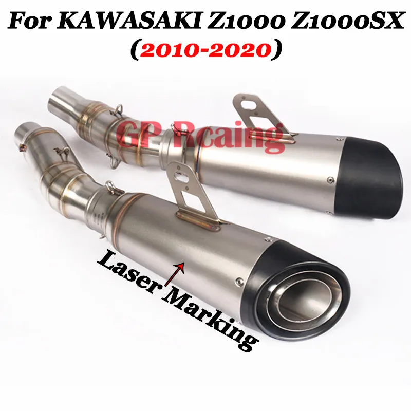 Выхлопная система для Kawasaki Z1000 ABS Z1000SX 2010 2019 углеродный глушитель мотоцикла левый