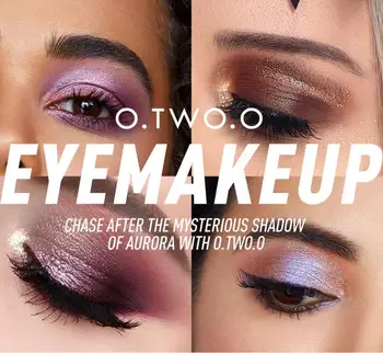 

O.TWO.O Northern Lights Eyeshadow Palette 18 Colors Glitter Nude Matte Eye hadow Waterproof Cosmetics Beauty Eye Makeup TSLM2