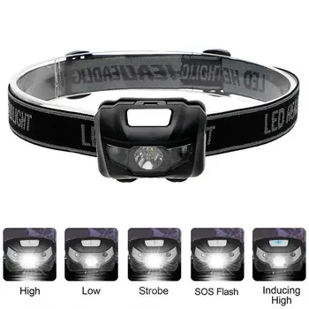 

Headlamp 4modes Motion Sensor Bicycle Bike Hiking Sporting Goods Fishing Head Torch Lamp Headlight 3W Camping Strong Light