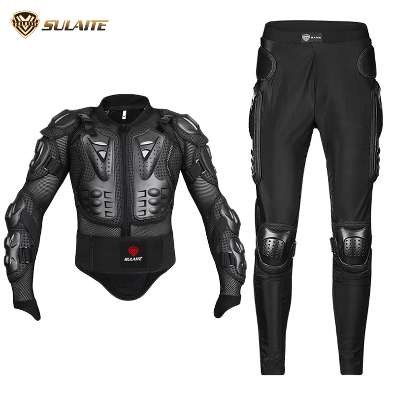 Motorcycle Jacket Racing Armor Protector ATV Motocross Body Protection Jacket Clothing And Knee Protective Gear,SULAITE Brand