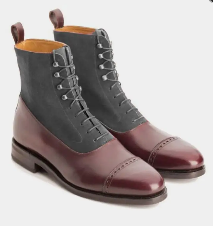 Men PU Leather Fashion Shoes Low Heel Fringe Shoes Dress Shoes Brogue Shoes Spring Boots Vintage Classic Male Casual TV152