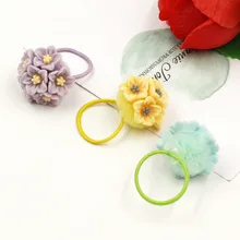 B2-85, Южная Корея, детская Цветочная повязка для волос, головной убор для девочек, повязка на голову, цветочный головной венок, резинка на голову